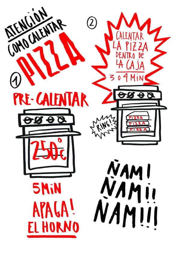 Como calentar tu pizza